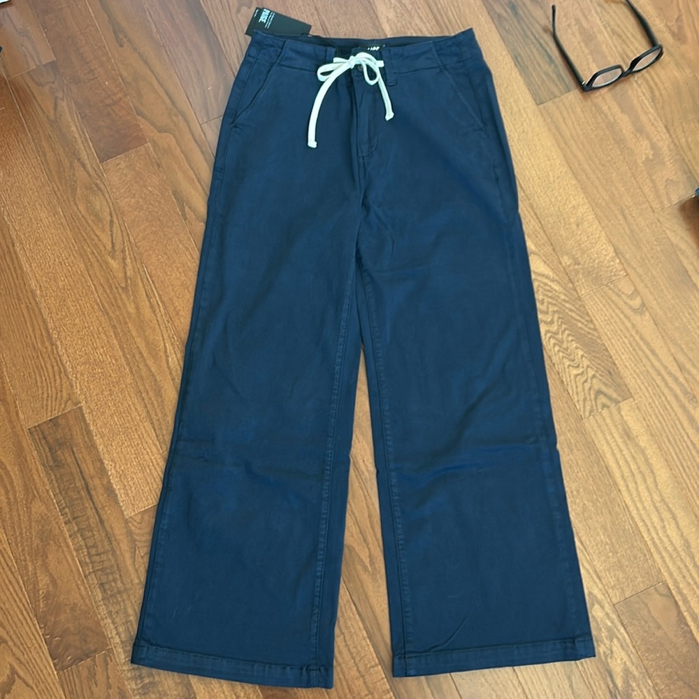 Paige Carly Vintage Navy Seascape pants